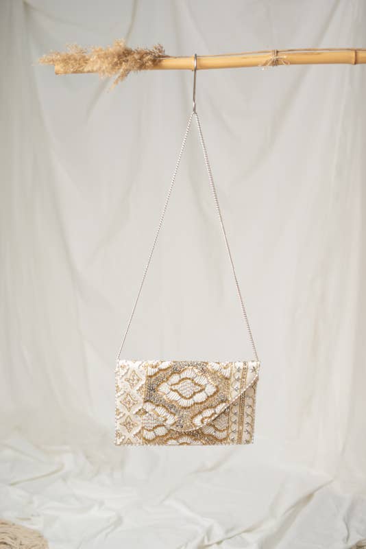 Maya Beaded Clutch