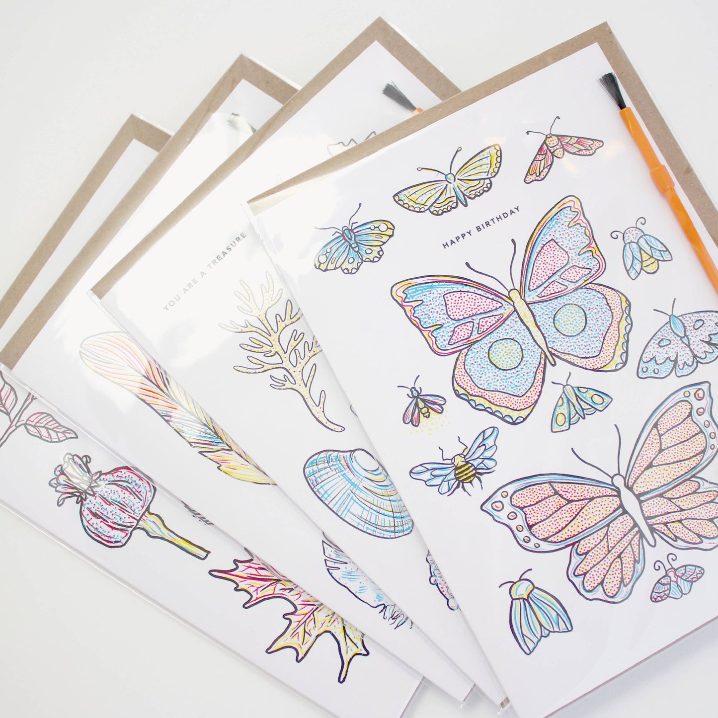 Paint With Water - Butterfly Birthday Card