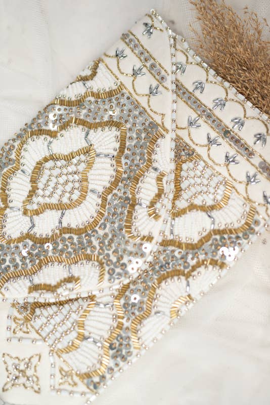 Maya Beaded Clutch
