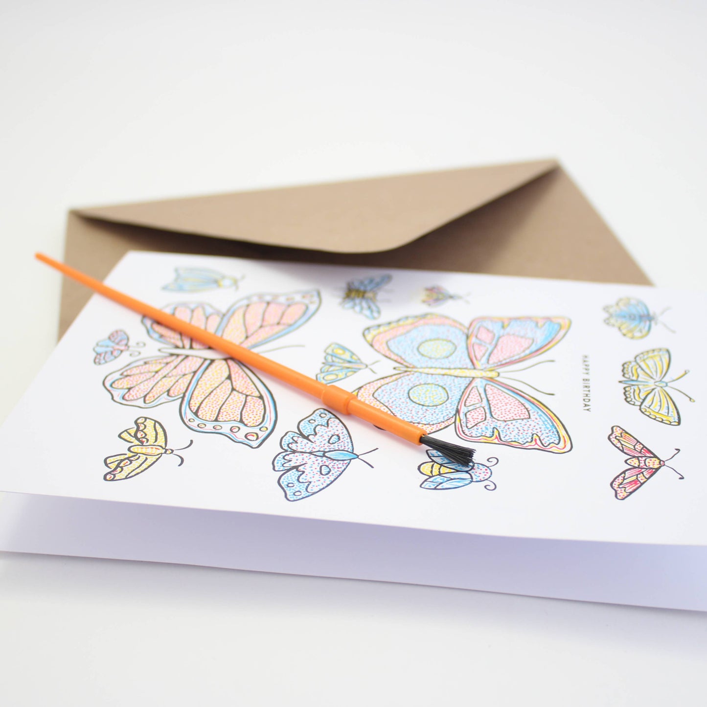 Paint With Water - Butterfly Birthday Card