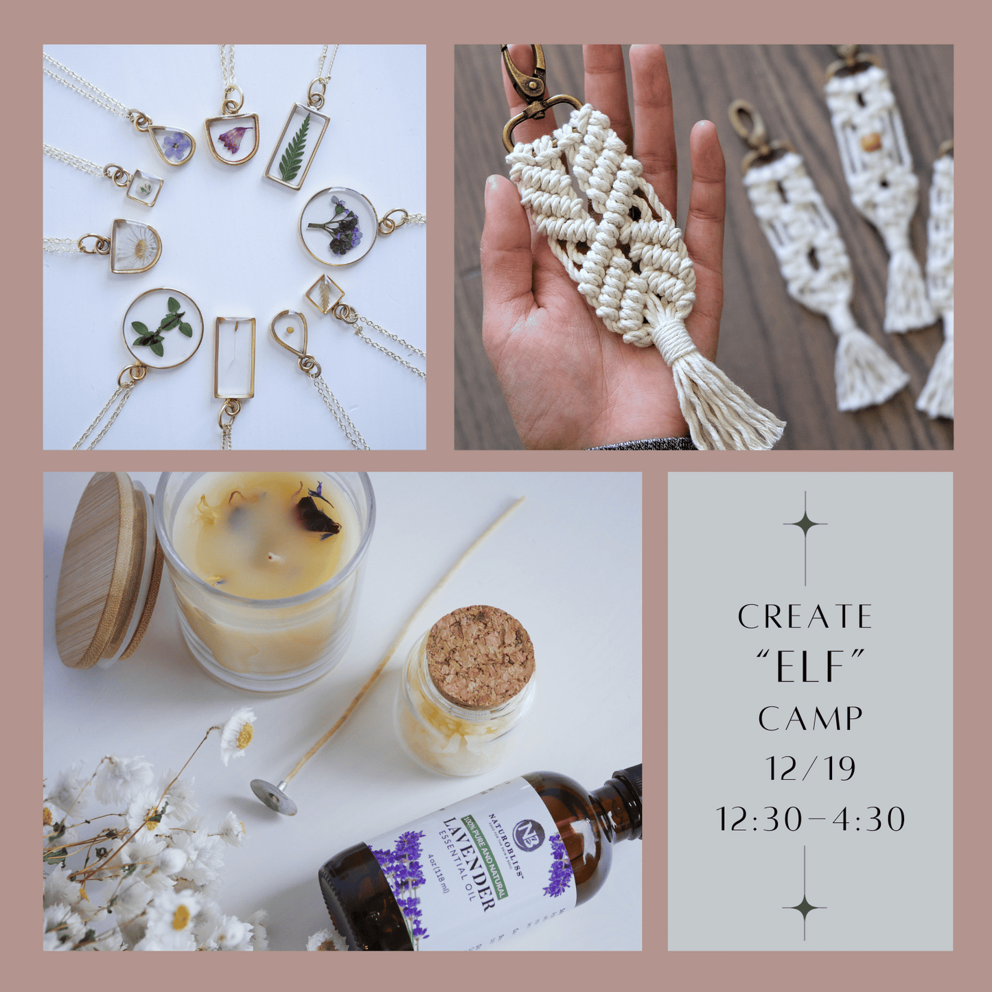 Create Elf Camp - Tuesday, December 19th 12:30-4:30