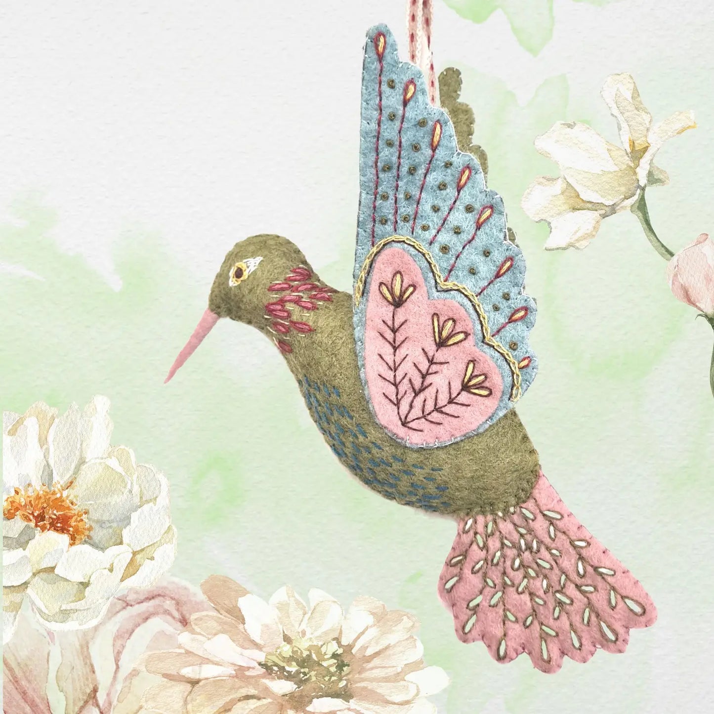 Wool Mix Felt Craft Kit Hummingbird