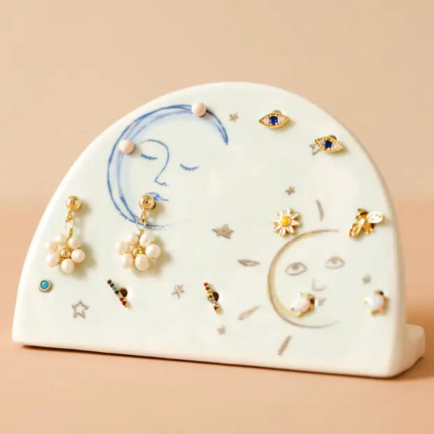 Sun and Moon Ceramic Holder