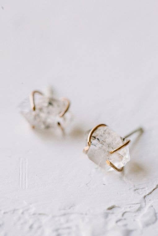 Herkimer Diamond Studs