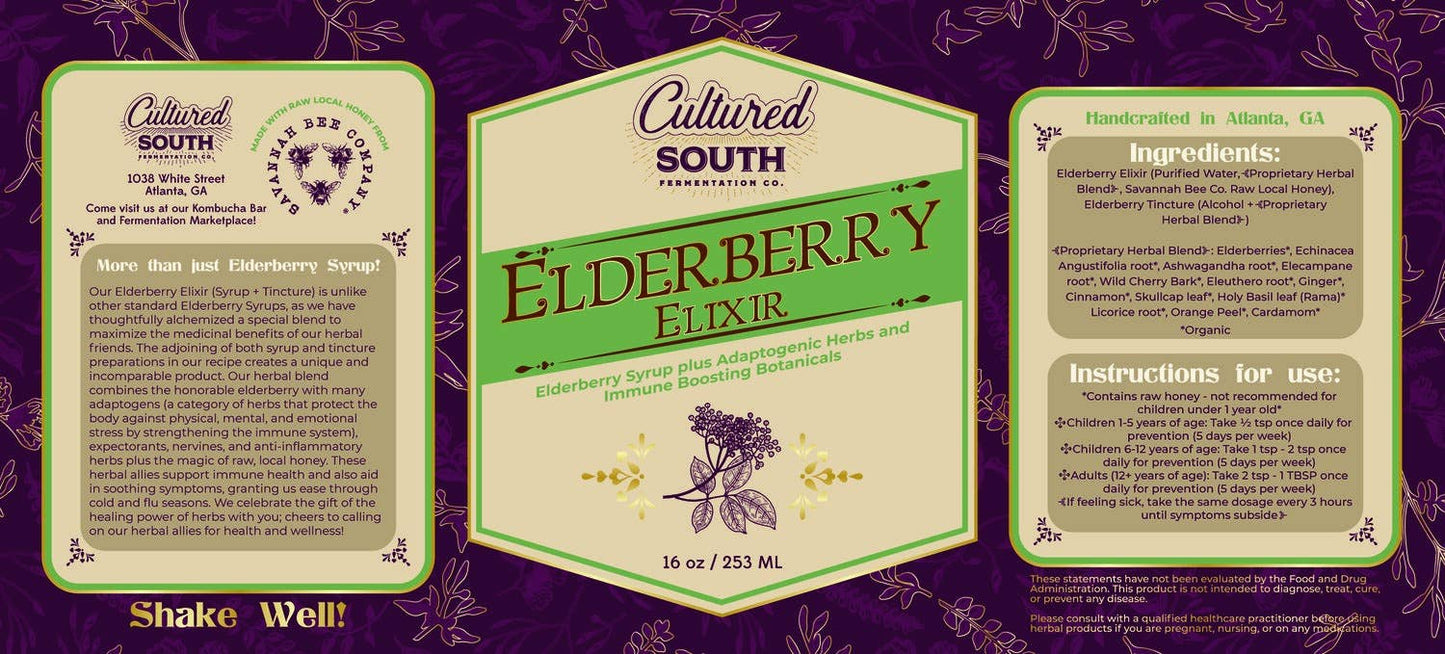 Elderberry Elixir - Immune Support