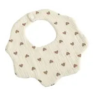 Cotton Gauze Flower Shaped Baby Bib