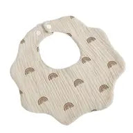 Cotton Gauze Flower Shaped Baby Bib