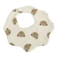 Cotton Gauze Flower Shaped Baby Bib