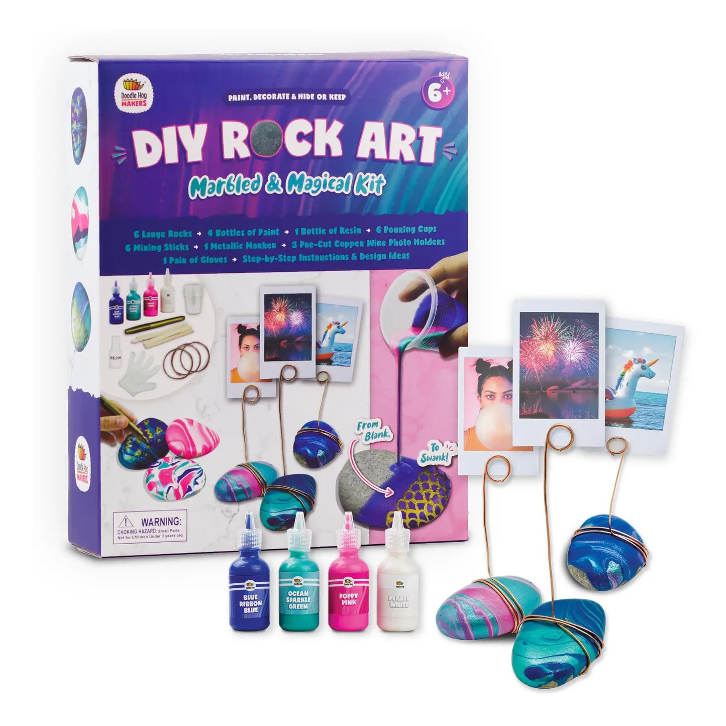 Rock Painting Kit: Pour Over Paint