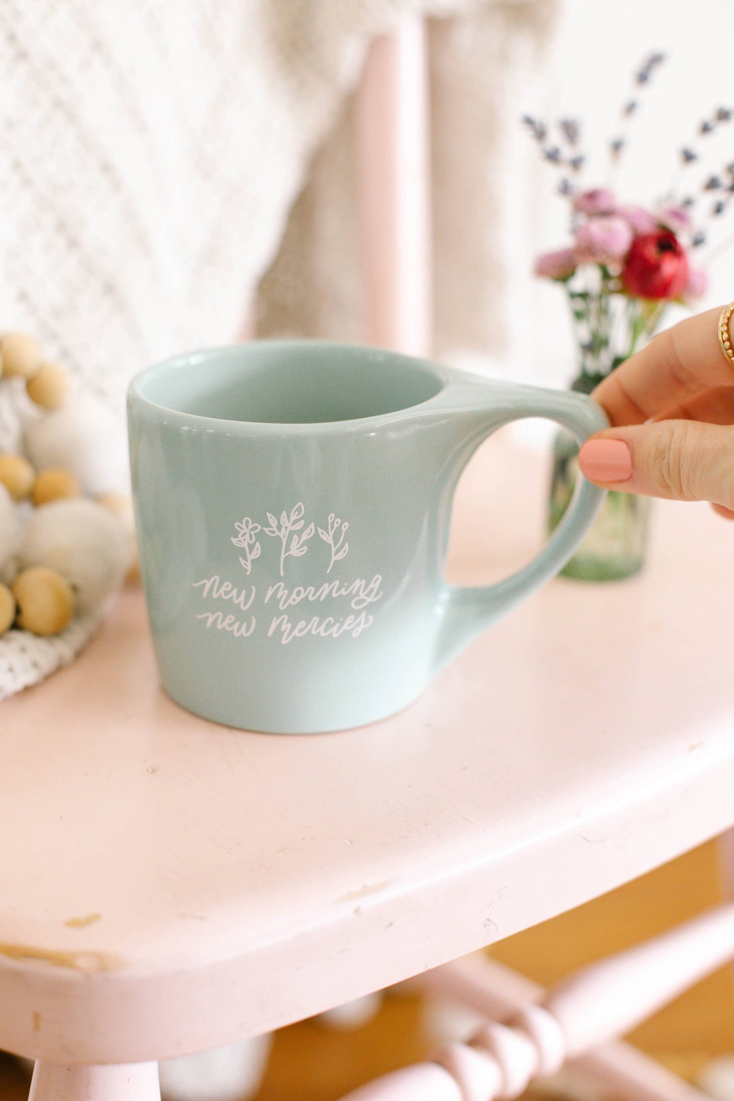 New Morning, New Mercies Mint Mug