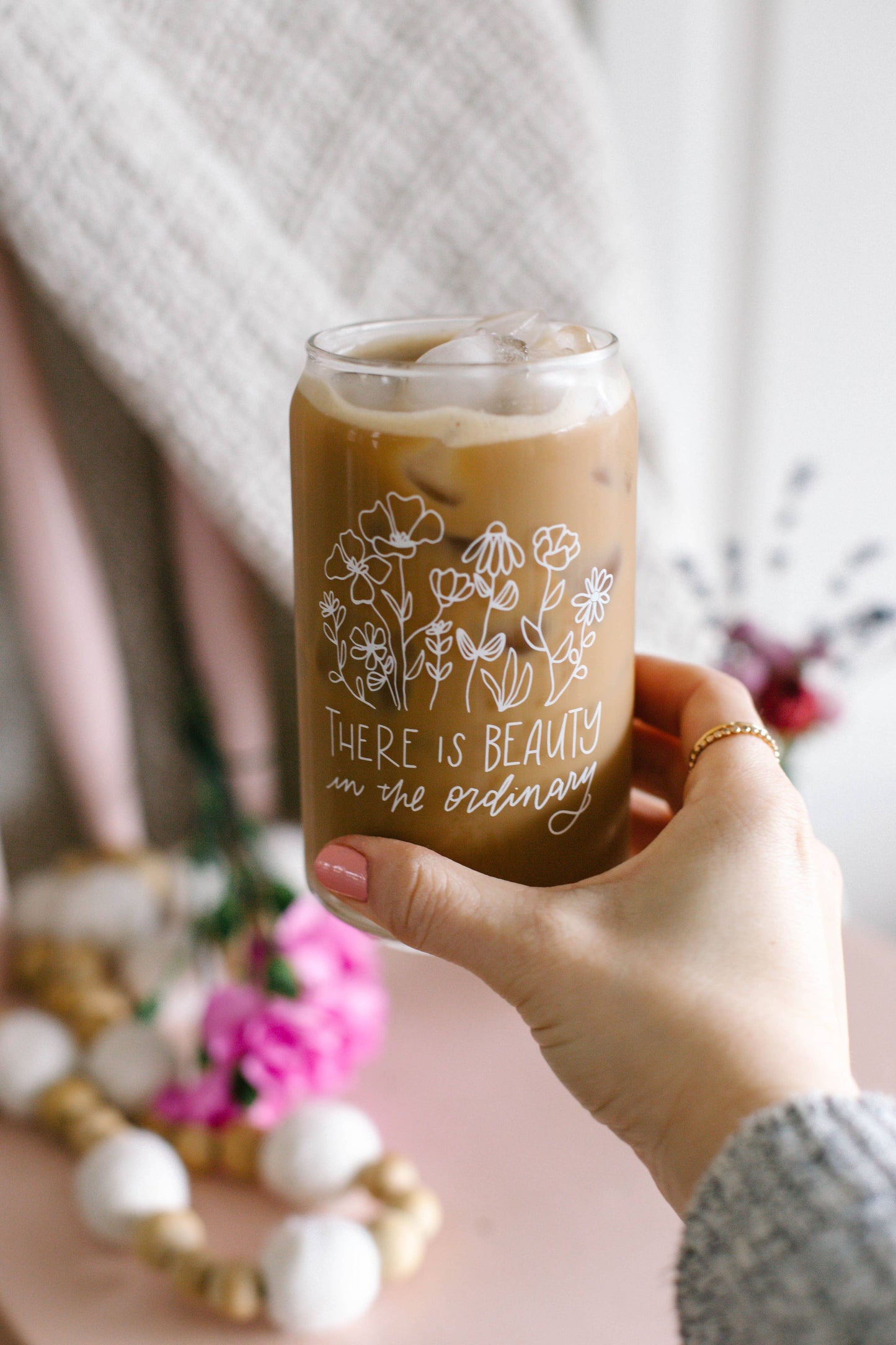 There Is Beauty In The Ordinary Can Glass