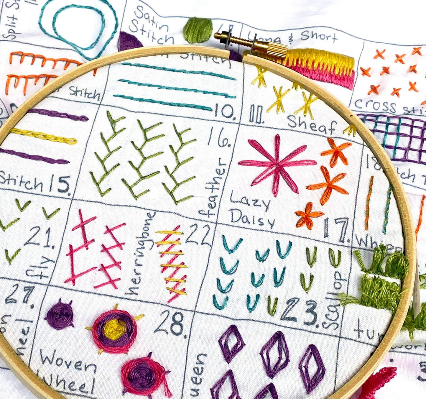 30 Day Embroidery Sampler Kit - Volume 1