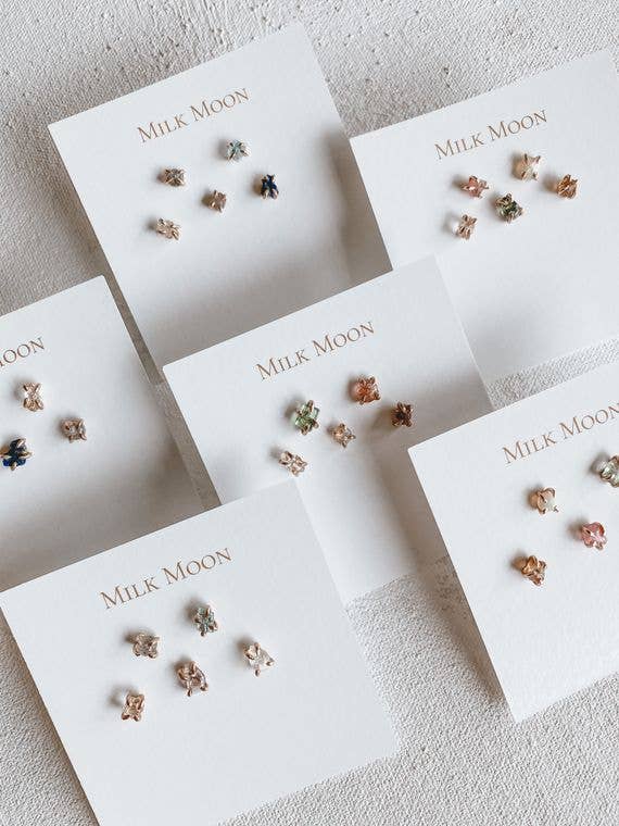Mix and Match Gemstone Studs