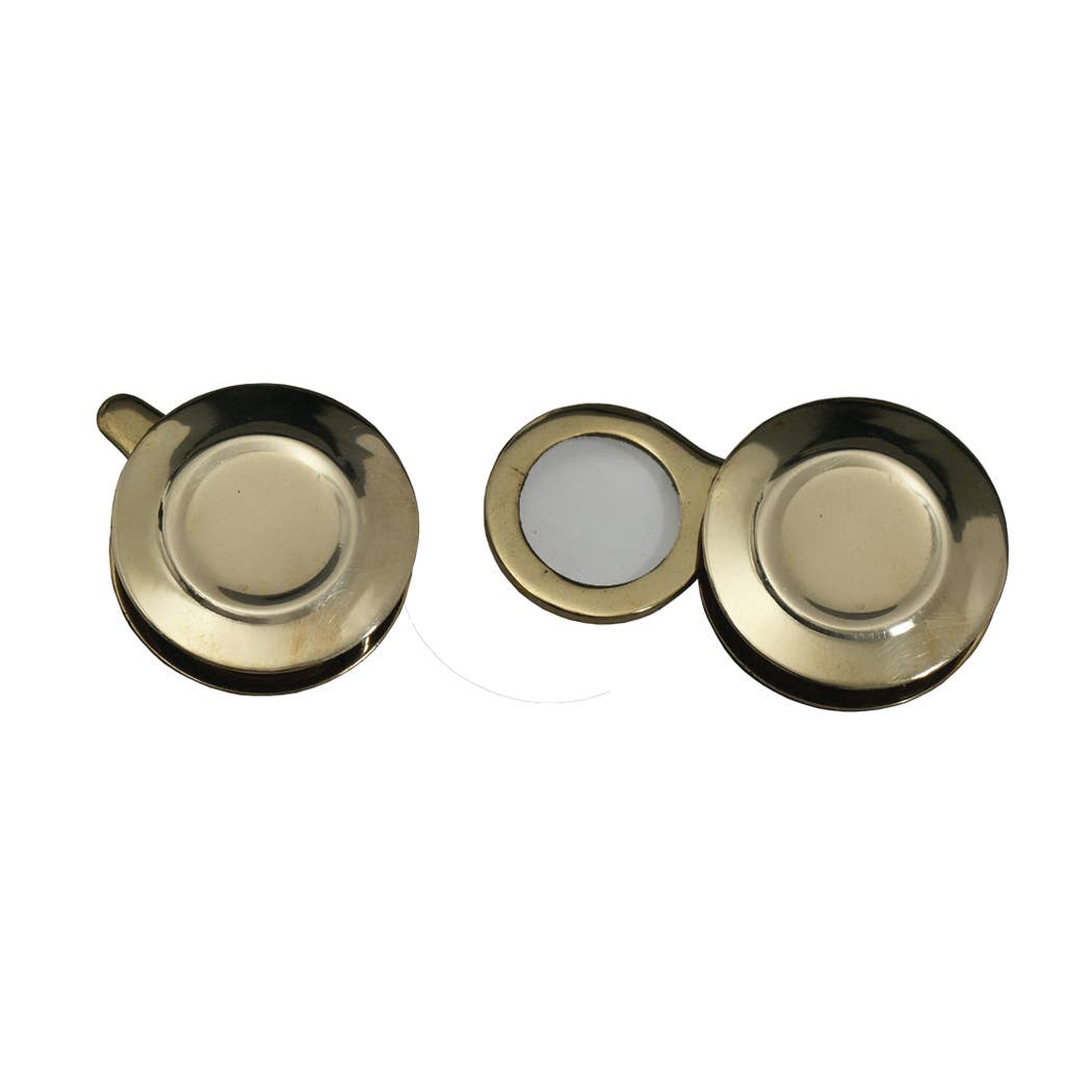 Brass Pocket Magnifier with Flip-Out Lens