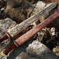 Mini Wooden Viking Sword with Norse Motif Light or Dark