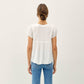 FLOWY CAP SLEEVE V-NECK TOP