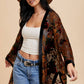 Burnout Velvet Kimono