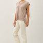 Modal Buttery Dolman Sleeve V-Neck Top