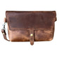 Snap Buckle Leather Crossbody Bag