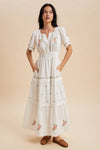 Floral Embroidered Maxi Dress
