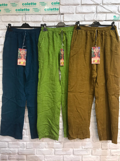 100% linen PANTS