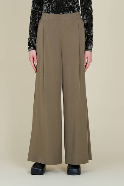 Wide Leg Tencel Pants