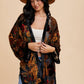 Burnout Velvet Kimono