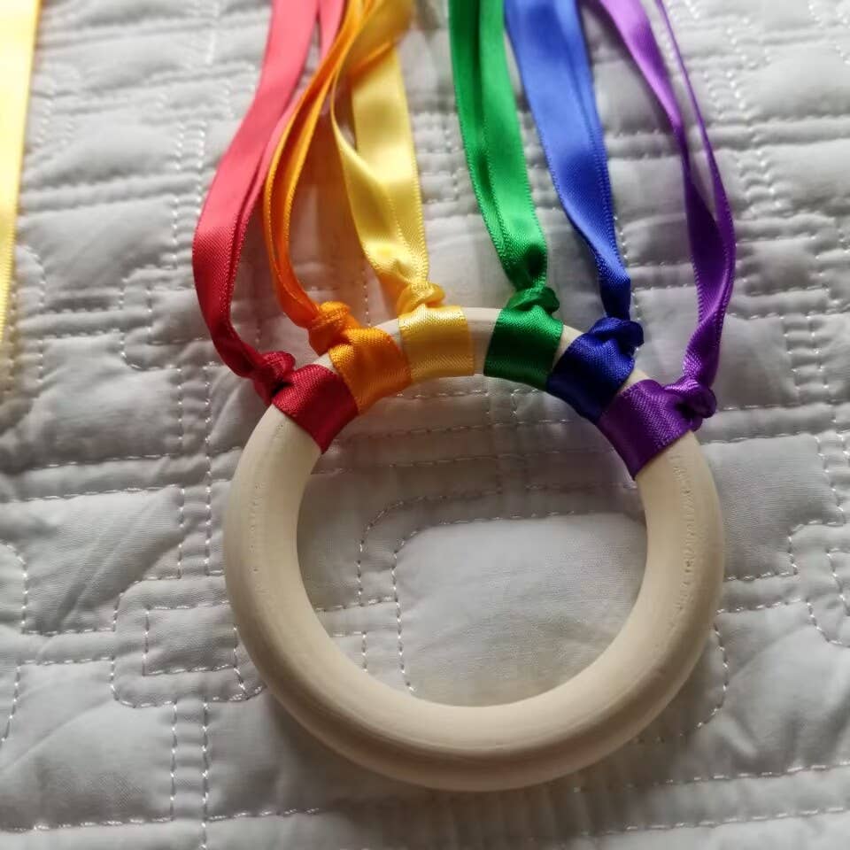 Rainbow Ribbons DIY Hand Kite Kit