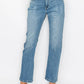 High Rise Stretch Straight Leg Jeans