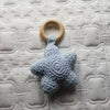 Organic Hand Crochet Star Rattle Teether