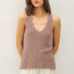 Lightweight, Knit Racerback V-Neck Tank