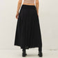 SMOCKED WAIST CIRCLE FULL SKIRT