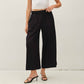 Linen Blend Cropped Pants