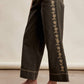 Floral Embroidered Cropped Wide-Leg Pants