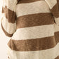 Striped Ribbed-Knit Sweater