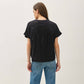EYELET LACED OVERSIZE DOLMAN SLEEVE TOP