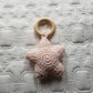 Organic Hand Crochet Star Rattle Teether