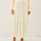 Smocked Waist Maxi Skirt