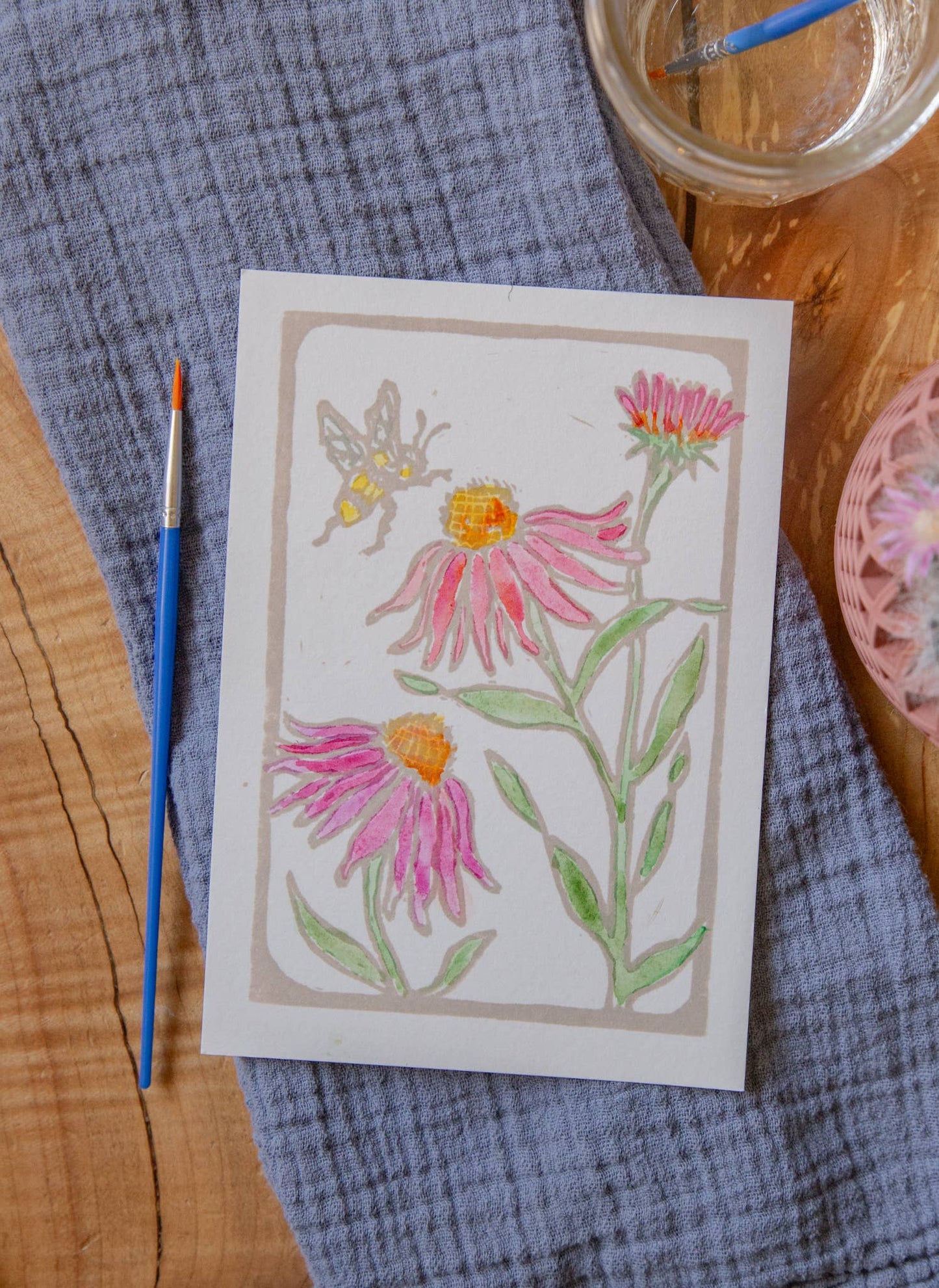 Watercolor Card & Envelope Art Kit