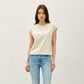 BASIC ACID WASH CAPPED SLEEVE TEE
