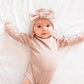 Organic Ribbed Cotton Bodysuit- Mocha