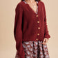 CHUNKY KNIT RAGLAN CARDIGAN