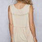 Sleeveless loose fit v-neck babydoll casual knit top