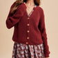 CHUNKY KNIT RAGLAN CARDIGAN