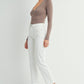 Cream - Slight Stretch Straight Jeans