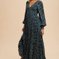 SMOCKED FLORAL MAXI DRESS