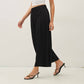 Linen Blend Cropped Pants