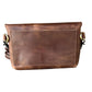 Snap Buckle Leather Crossbody Bag