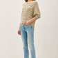 Waffle Knit Stripe Sweater
