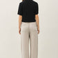 Linen Blend Wide Leg Pants
